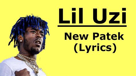 patek philippe lyrics|lil uzi vert patek lyrics.